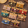 WG Bracelet Stackable Bead Bracelets Ladies Mens Stretch Multilayer Bracelet Set Multicolor Jewelry Earrings Bracelet Set