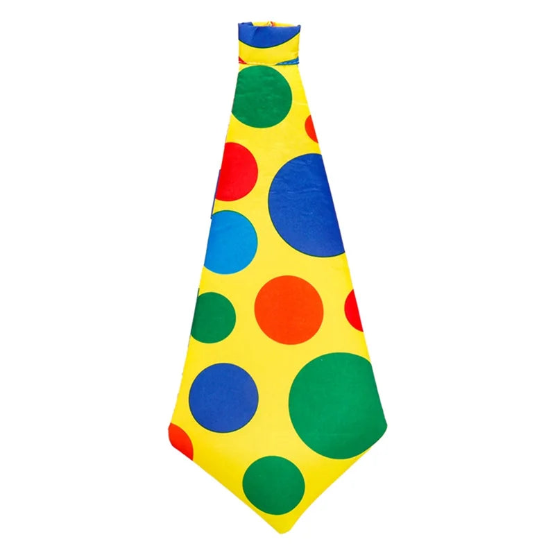 Colorful Polka-Dot Clown Tie or Bow Tie