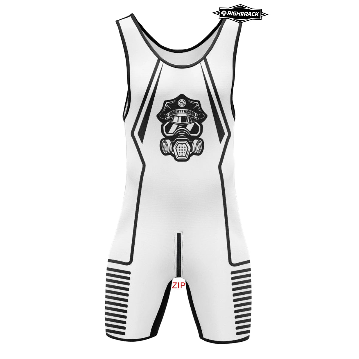 Men’s Dual-Zip Sleeveless Singlet Bodysuit – Breathable Compression One-Piece | Front & Back Zipper | Gym, Lounge & Statement Wear