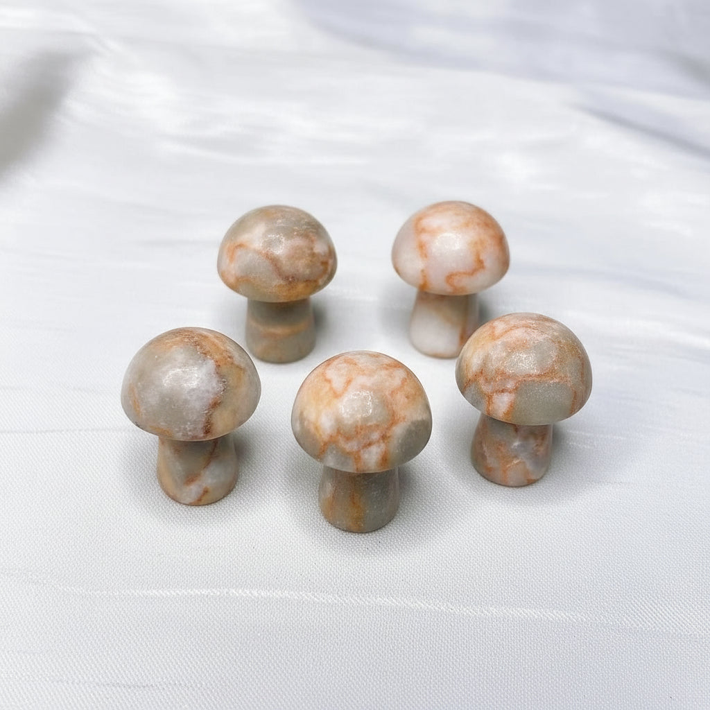 Mini Mushroom Carved Gemstone