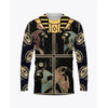 Ancient Egyptian Horus Print Summer Men's O-Neck T-shirt Casual Long Sleeve Oversized Pullover Fashion Tops Trend Men Clothing