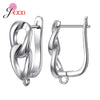 Fashion DIY Cubic Zirconia Earrings Hook Rhinestone 925 Sterling Silver Earring Findings For Handmade Jewelry Accessories