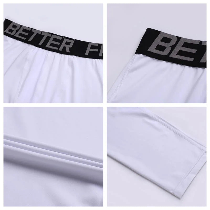 Sports Fitness Pants Men Gym Shorts Workout Tights