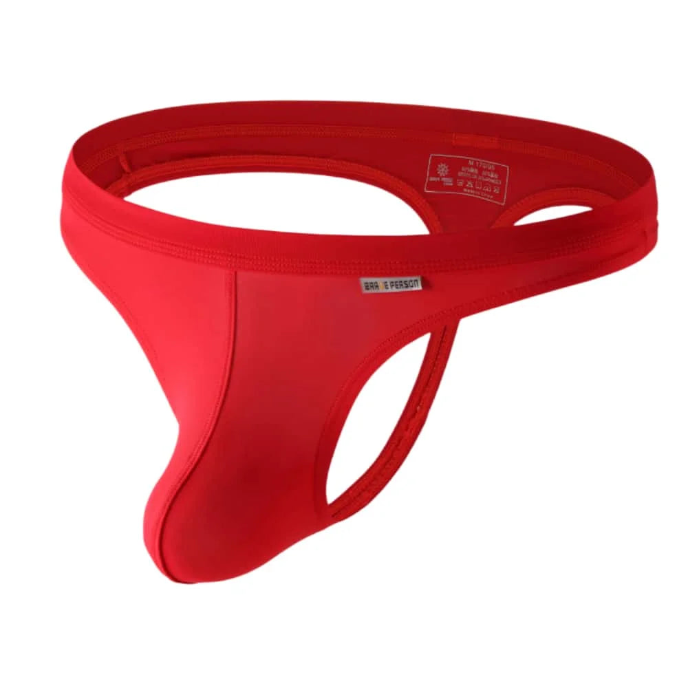 BRAVE PERSON Men's Thongs Sexy Mens Underwear Low Rise Solid Briefs Bikini Panties Men T-back Thongs