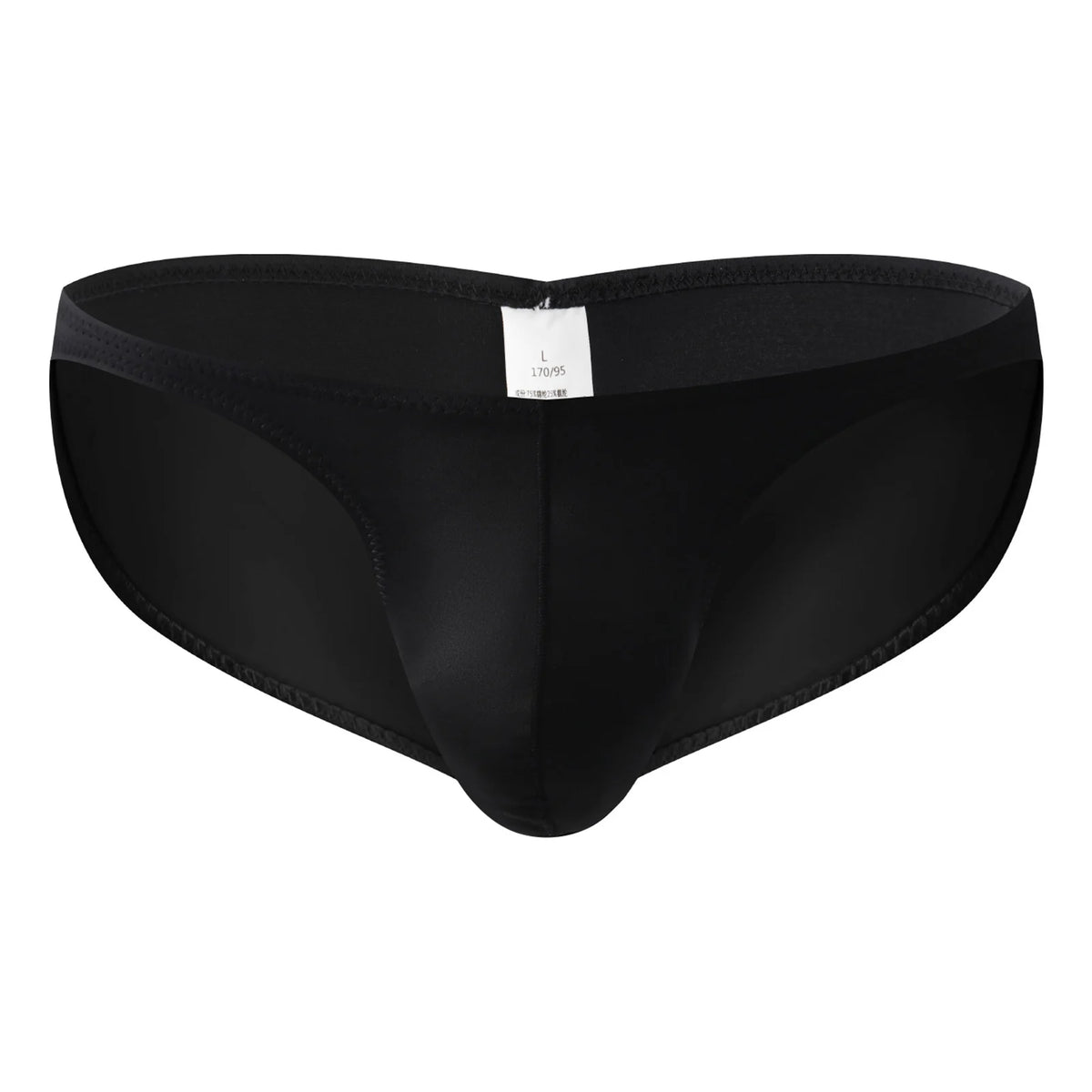 Men Smooth Satin Briefs Bikini Sexy Bulge Pouch Underwear Shiny Mini Panties Butt-lifting Low Waist Soft Fashion Underpants