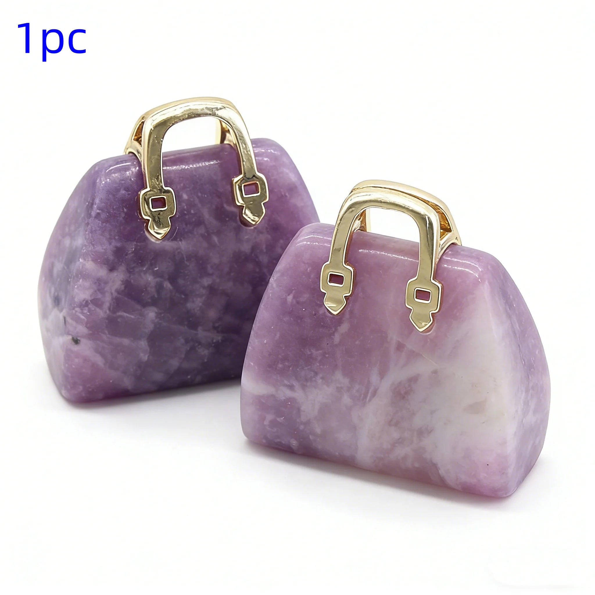 Crystal Handbag Gemstone Pendant Necklace