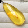 Natural Amber Pendant From Baltic Flower Yellow Amber Water Drop Women Men Jewelry Reiki Stone Women Men AAAAAAA