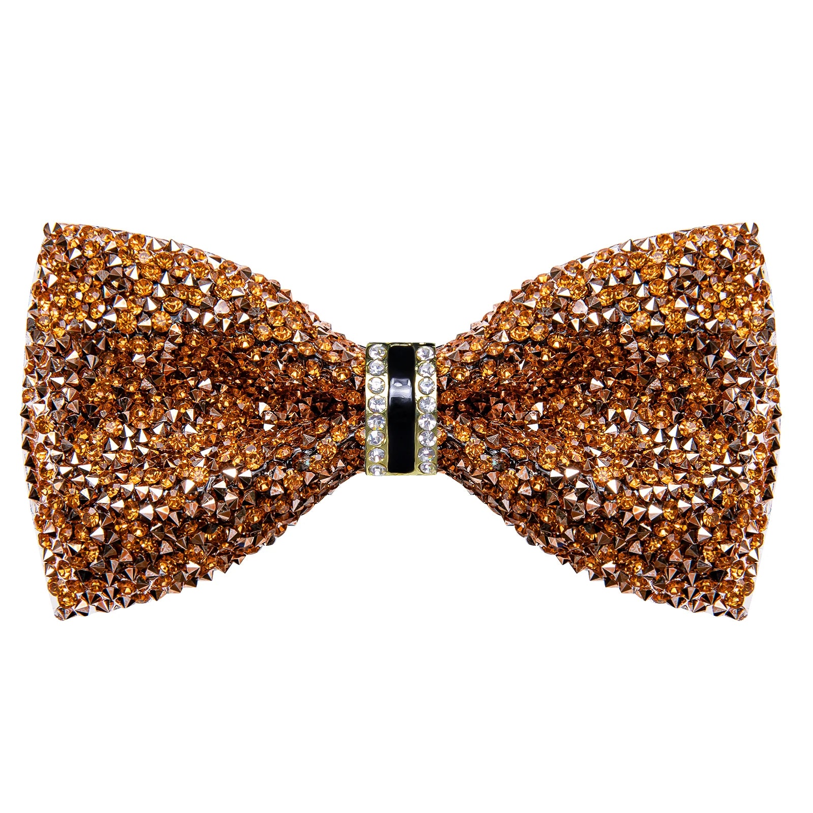 Sparkle Rhinestone Bow Ties for Men Pre-Tied Diamond Sequin Bowtie with Adjustable Length Wedding Party