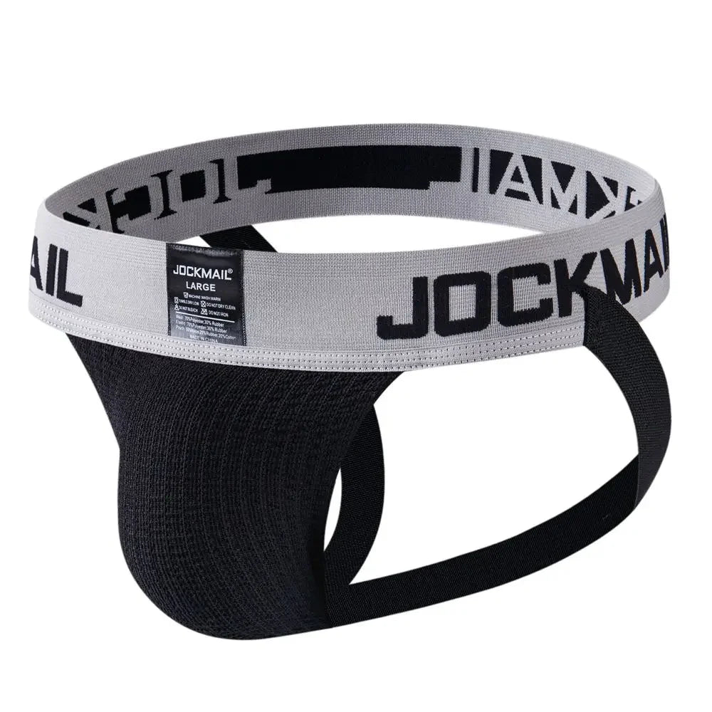 Sexy Men Underwear Brief Underpants Rainbow Stripes Men's Jockstrap Bikini Slip Men's Tanga Hombre Gay String Thong Breathable