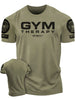 Men's Short Sleeved T-shirt Let Me Lift Weights In Peace Gym Therapy