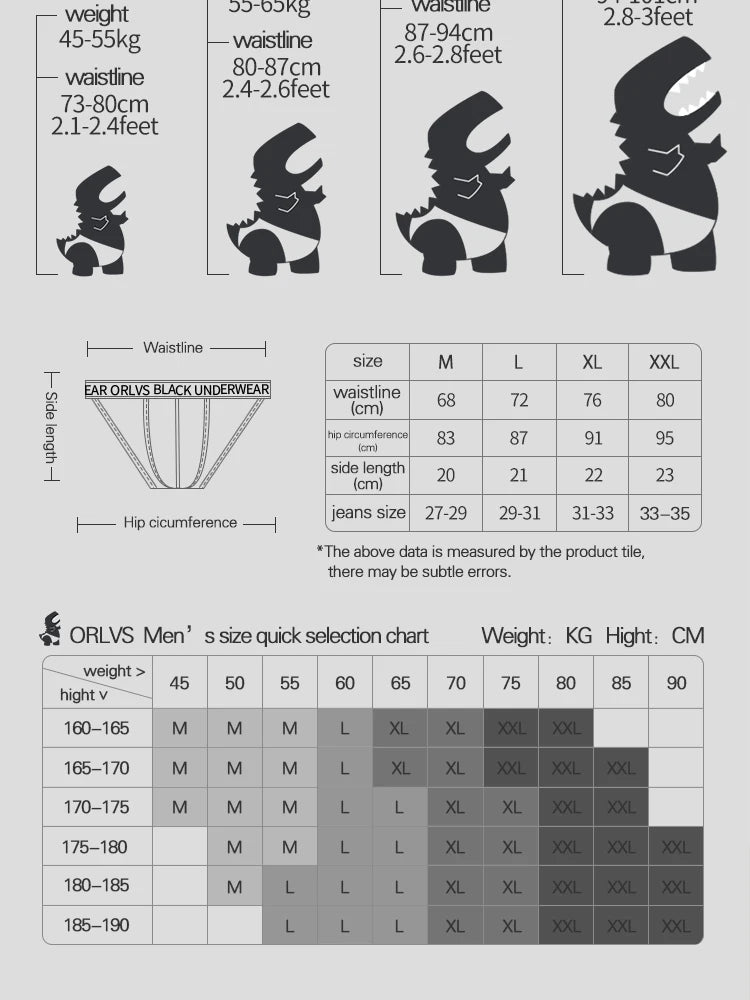 ORLVS Briefs Positive And Negative Anti-hemming Briefs