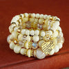 WG Bracelet Stackable Bead Bracelets Ladies Mens Stretch Multilayer Bracelet Set Multicolor Jewelry Earrings Bracelet Set