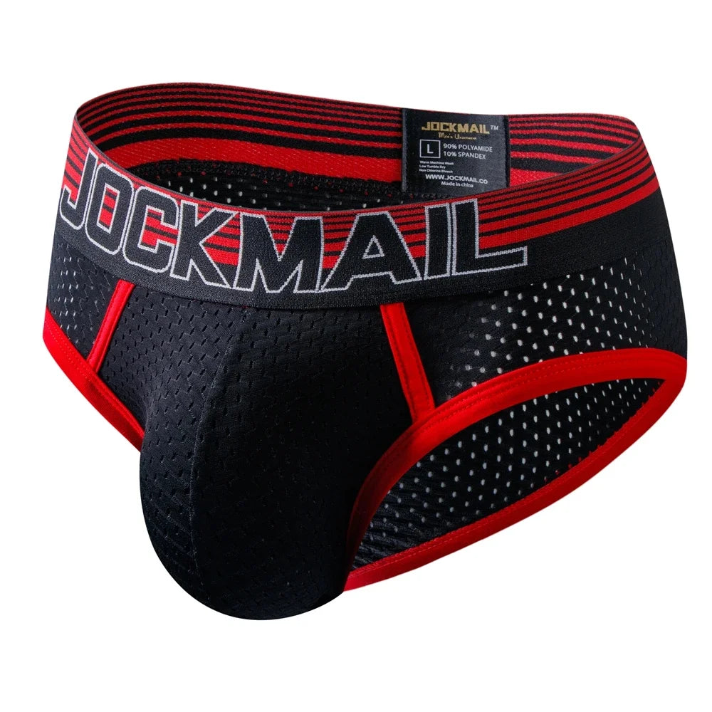Sexy Man's Underwear Briefs Underpants Nylon Mesh Men's Briefs Bikini Underwear Men's Boxer Briefs Breathable  Quick Dry