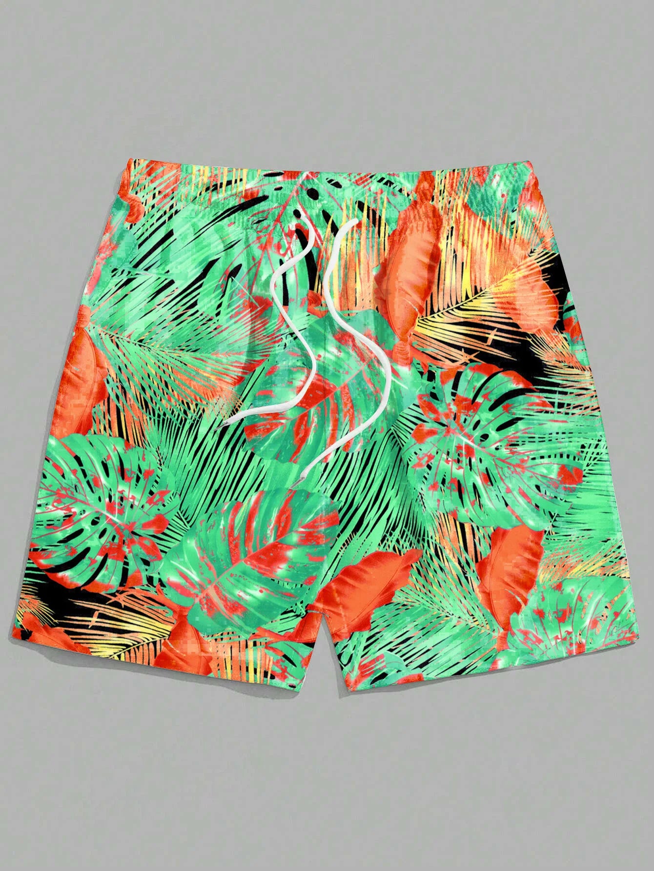 3D-Printed Men's Resort Shorts - Ultra-Vivid Tropical Paradise Prints with Palm Trees & Exotic Flowers