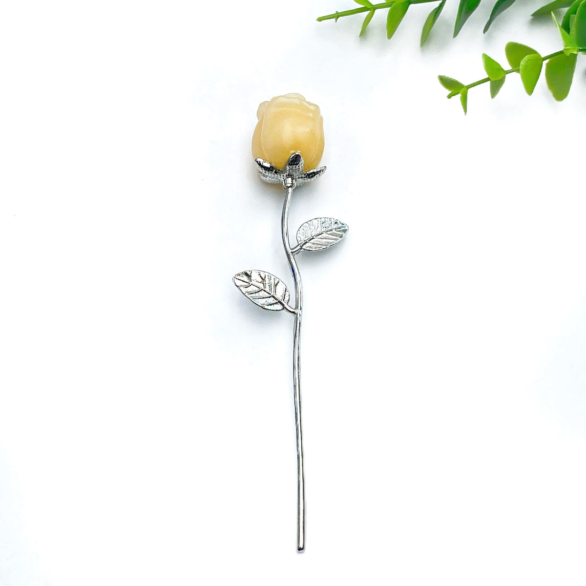 1PC Crystal Carved Rose Flower,Excellent Gifts,Ideal for Valentine's Day,Mother's Day,Graduation Gift,Home Decor Accent