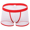 Men's Underwear Boxers Sexy Mesh Transparent Boxer Shorts Low Waist Breathable Panties Boxer for Man