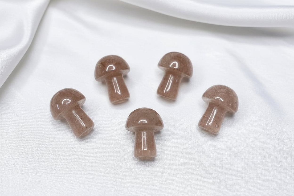 Mini Mushroom Carved Gemstone