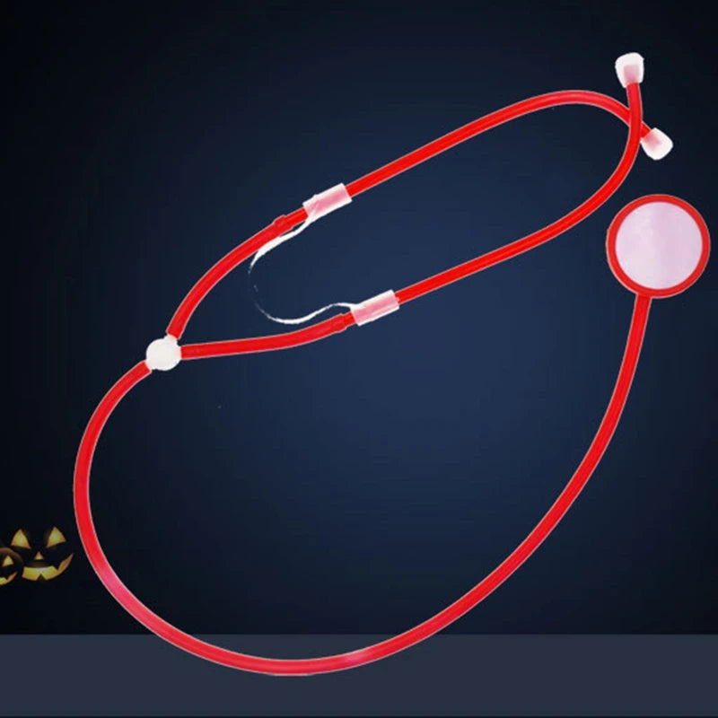 1set Halloween Costume Set Cosplay Nurse Headband Pen Stethoscope Thigh Chain Adult Fancy Costume Kit Halloween Accessories