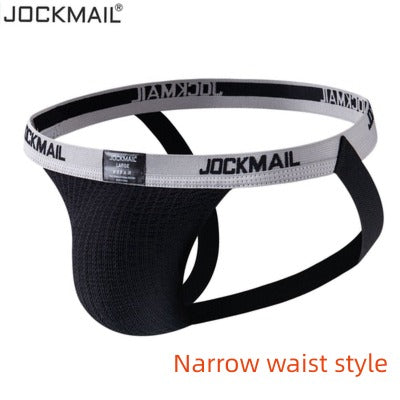 Jockmail Mesh Hole Breathable Hollow Couple Underwear