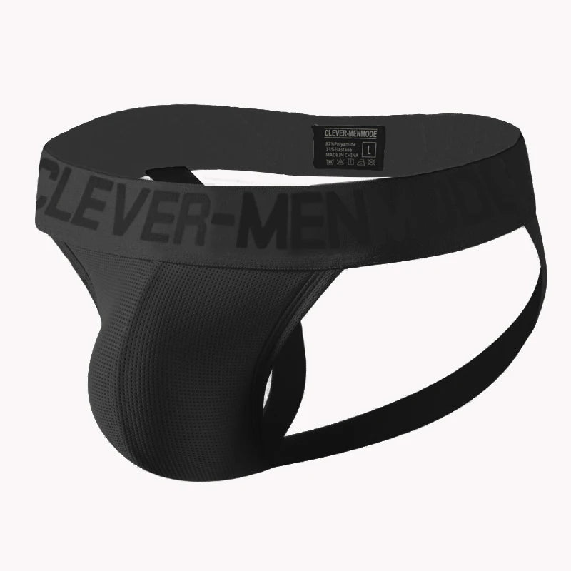 Men Jock Strap Thong Mesh Sexy Underwear Man Jockstrap Open Butts Panties Erotic Lingerie Penis Pouch Buttocks Underpants hombre