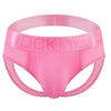 Sexy Men Thong Underwear Jockstraps Crotchless Underpants Low Waist Bikini Panties Mesh Elastic Thread Skin Friendly Lingerie