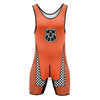 Men’s Zip-Front & Back Wrestling Singlet – Sleeveless Compression Bodysuit | Breathable Stretch Fit | Powerlifting, Gym & Performance One-Piece