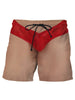 Summer New Men's Board Shorts Swimming Pants Drawstring Funny Shorts Fake Shorts Underwear Printed Micro Elastic Shorts
