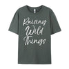 Toddler Of Mother Day Raising Wild Things Clothing Camiseta Masculina Graphic Tee Original Mens T-Shirts New Years Eve