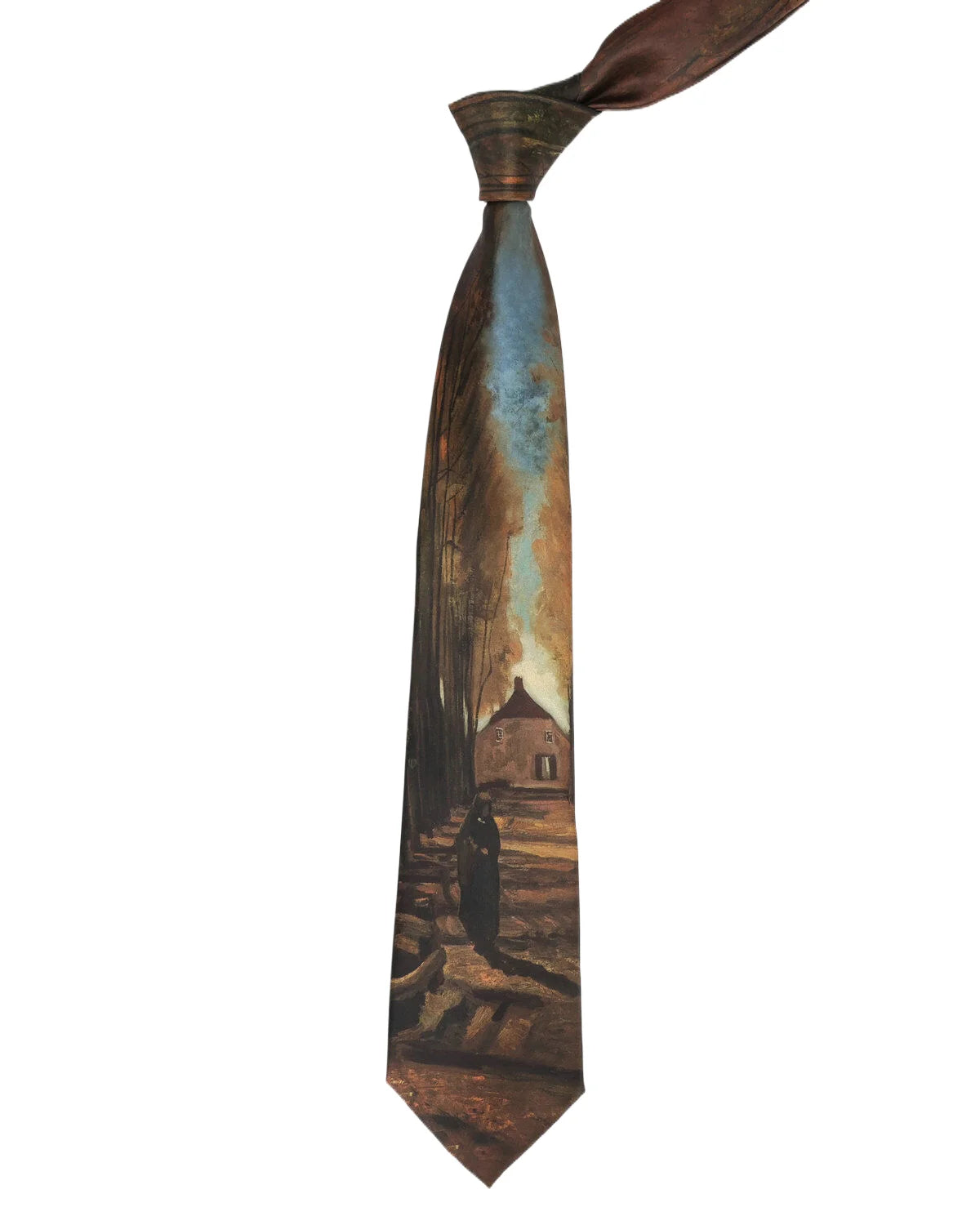 New Fashion Oil Painting Neck Ties For Men Star Moon Retro Fun 8cm Wide Slim Necktie Accessories Daily Wear Wedding Party Gifts