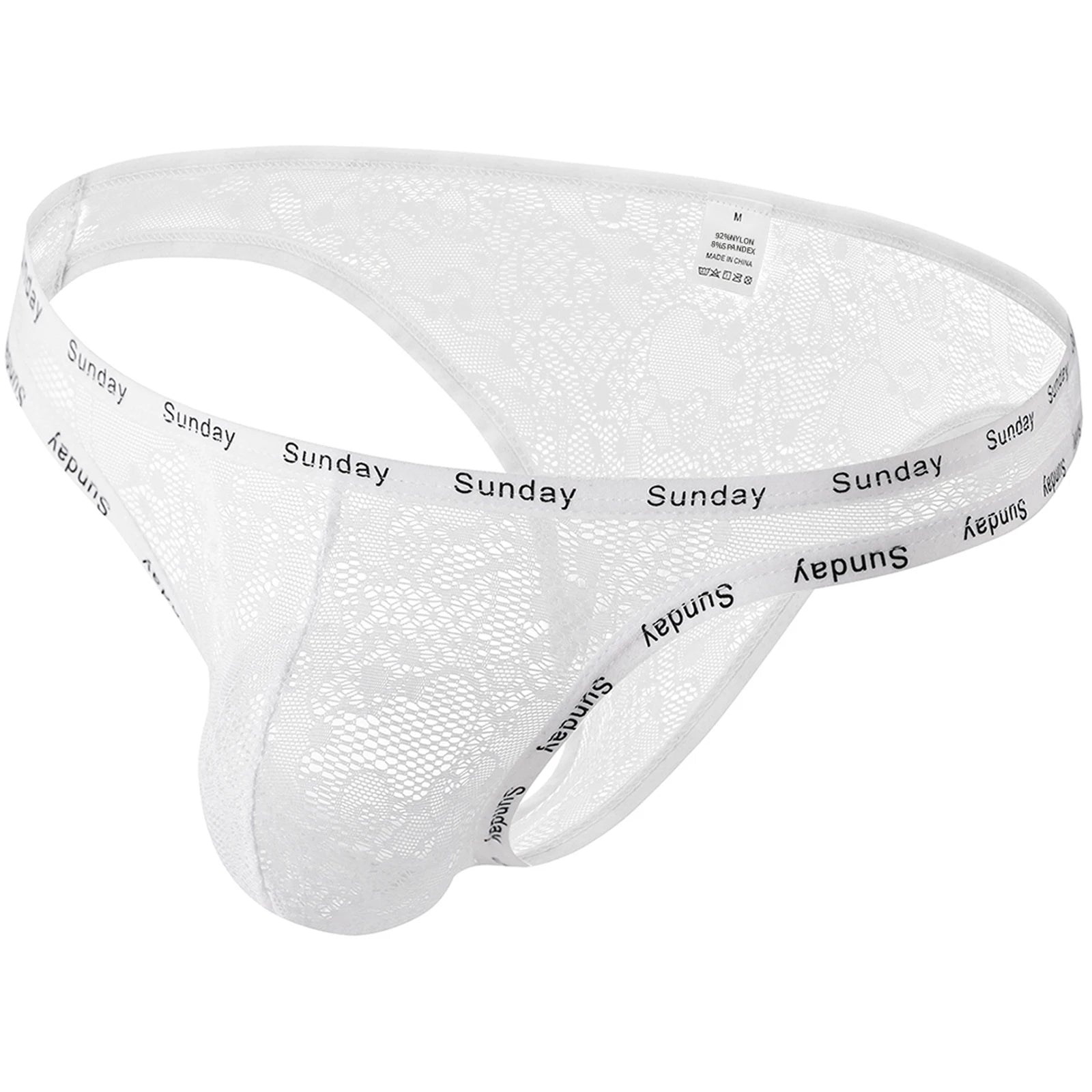 Men Sexy Mesh U Convex Large Pouches Panties See-Through Transparent Lace Hot Briefs Mini Micro Men's Knickers 18 Adult Clothing