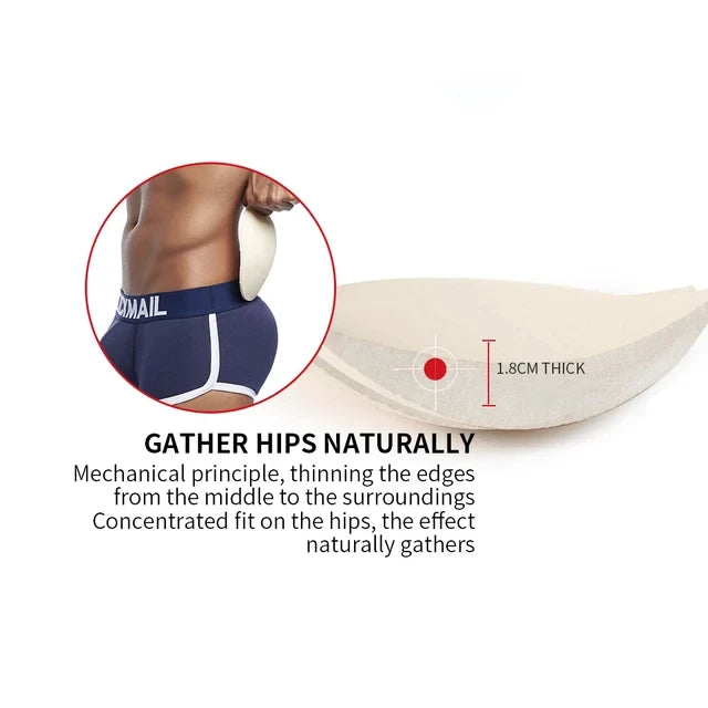 Bulge Cup Pads Sponge Push Up Cup Enhancing for Men Underwear Briefs  Boxer Swim Pants Sexy Bulge Pad Magic Buttocks