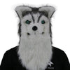 Movable Mouth Fox Mask Halloween Costume Cosplay Party Mouth Mover Wolf Masks Animal Panda Husky Orangutan Artificial Fur Mask