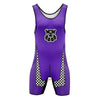 Men’s Zip-Front & Back Wrestling Singlet – Sleeveless Compression Bodysuit | Breathable Stretch Fit | Powerlifting, Gym & Performance One-Piece