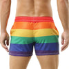 Men's Rainbow Printed Mesh Breathable Swimming Trunks
