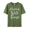 Toddler Of Mother Day Raising Wild Things Clothing Camiseta Masculina Graphic Tee Original Mens T-Shirts New Years Eve