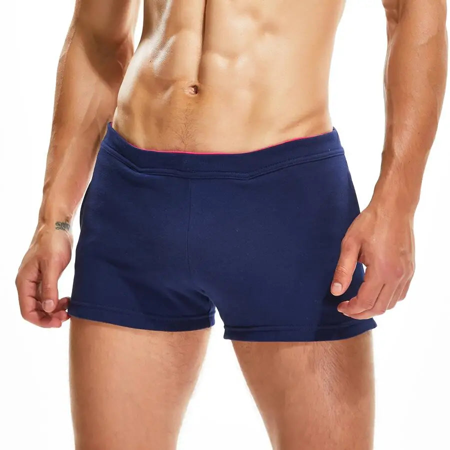 SEOBEAN Men Casual Shorts 100% Cotton Breathable Fitness Sport Shorts Summer Jogger Shorts Men's Clothing Home Lounge Gym Shorts