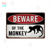 Wildlife Warning Signs Beware Of The Pig Snakes Metal Sign Animals Tin Plate Wild Forest Warning Plaque Retro Wall Stickers Sign