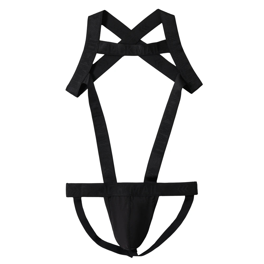 Men's Sexy Nylon Jockstrap Underwear Bodysuit  Suspender Jumpsuits Man Harness Gay Underwear Mens Lingerie Sissy Panties