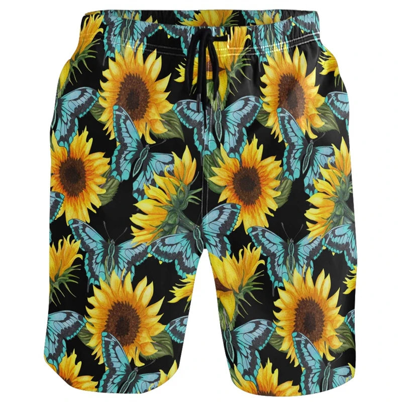 Funny Duck Graphic Beach Shorts for Men 3D Print Animal Board Shorts Sports Gym Swim Trunks Swimsuit homme Cool Ice Shorts Pants
