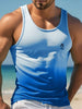2025 3D Camouflage Printed Men's Tank Top Outdoor Sports Men's Fitness Tank Top Summer Everyday Fashion Men's Sleeveless T-shirt