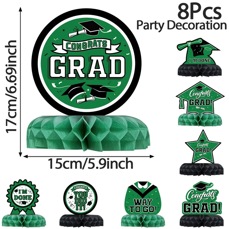 Graduation Season Honeycomb Decoration Happy Graduation Party Decorations Honeycomb Centerpieces Class of 2025 Party Supplies