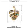 3pcs/Lot Stainless Steel Enamel Plam Flip Flop Shell Diy Charm Women Watermelon Strawberry Necklace Pendant Summer Ocean Jewelry