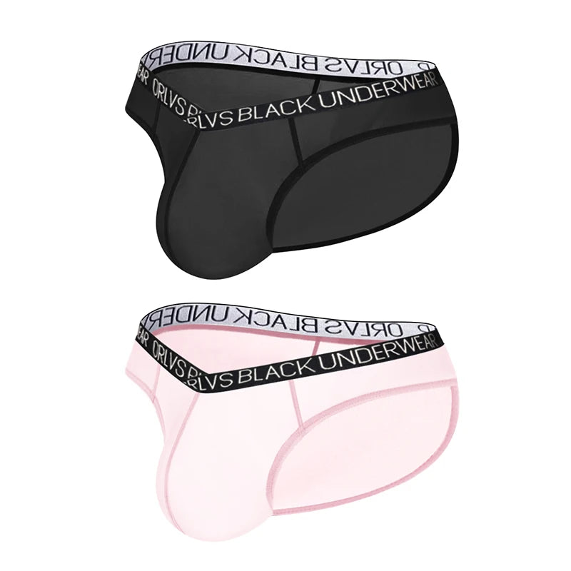 Transparent Men's Underwear Briefs Comfortable Low Wasit Ice Silk Sexy Men Panties Quick Dry Breathable antibacterial Underpants