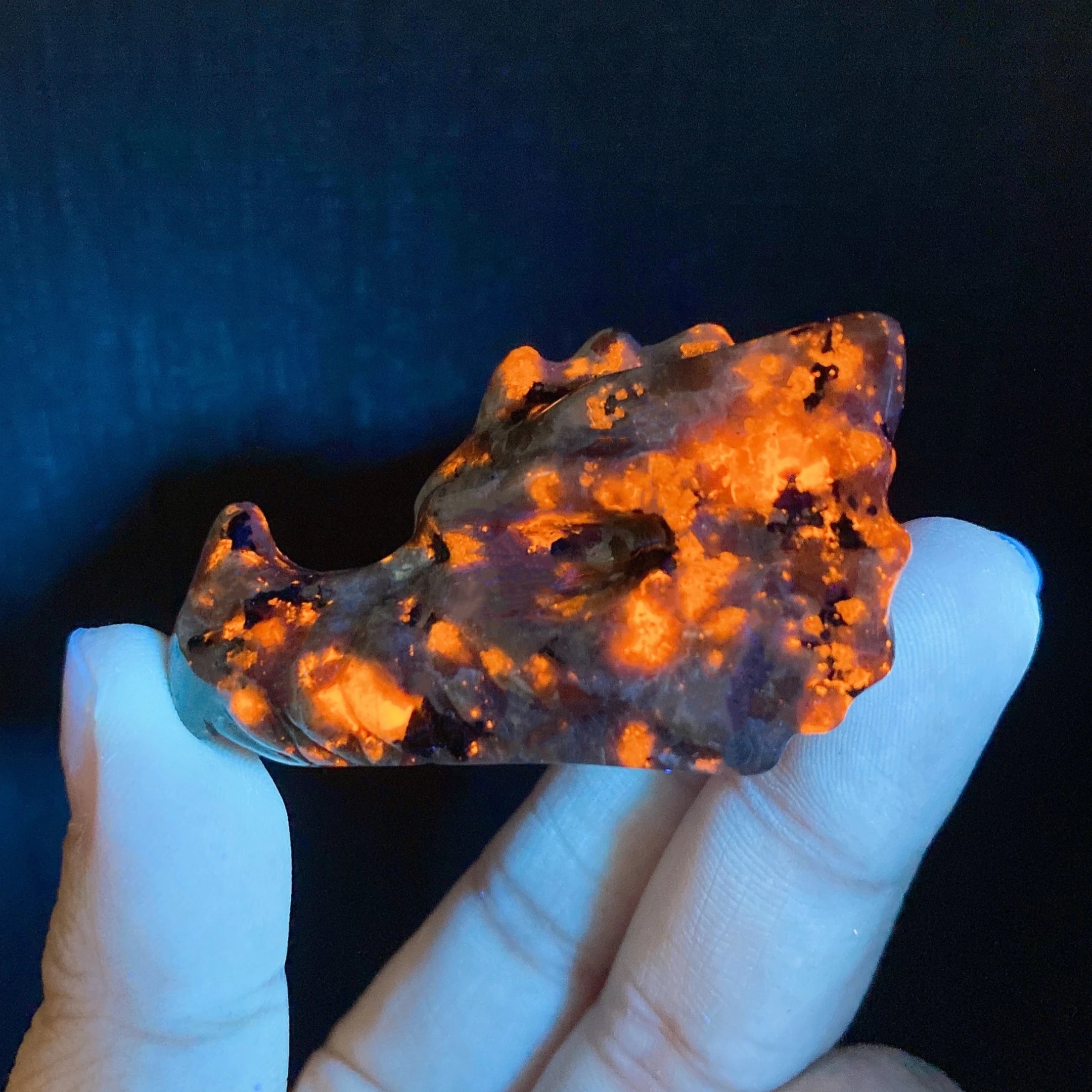 2‘’ Natural Yooperlite Dragon Head