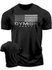 Men's Short Sleeved T-shirt Let Me Lift Weights In Peace Gym Therapy