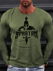 Sparta Vintage Graphic Men's Long Sleeve T-shirt for Men Clothing Casual Tops Tee Fashion 3D Full Printing Tshirt Streetwear