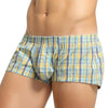 SEOBEAN 100% Cotton Men's Boxers Classic Plaid Boxer Shorts Mens Underwear Panties Home Shorts Sleep Lounge Pajama Shorts