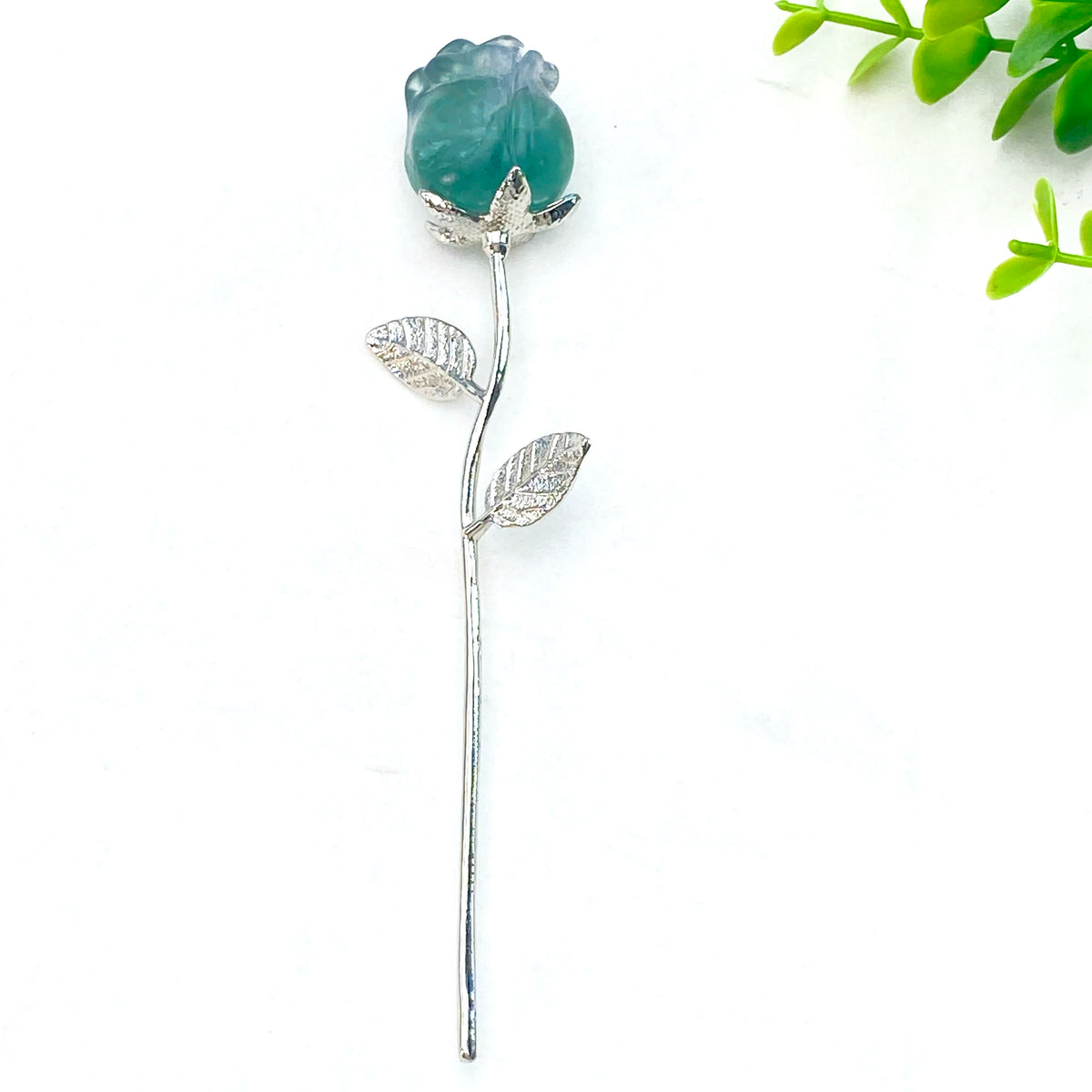 1PC Crystal Carved Rose Flower,Excellent Gifts,Ideal for Valentine's Day,Mother's Day,Graduation Gift,Home Decor Accent