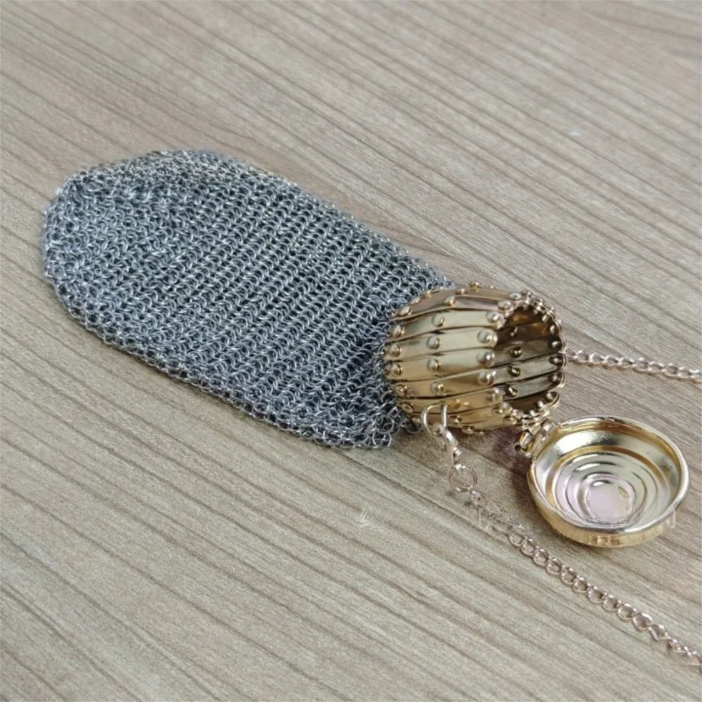 Gift Victorian 1920's English Coin Purse Top Mesh Mini Double Mesh Coin Holder Twist Lid Gate Stainless Steel Coin Bag