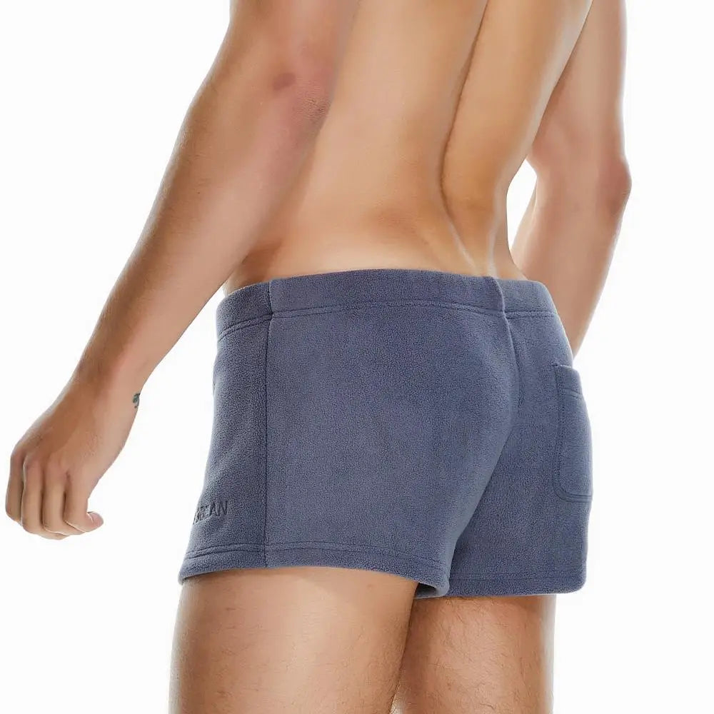 SEOBEAN Men's Pajamas Shorts Sleep Bottoms Boxer Shorts Homewear Underwear Mens Gym Fitness Drawstring Shorts for Man